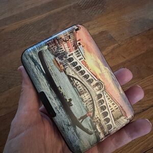 Venice Gondola Print Card Holder